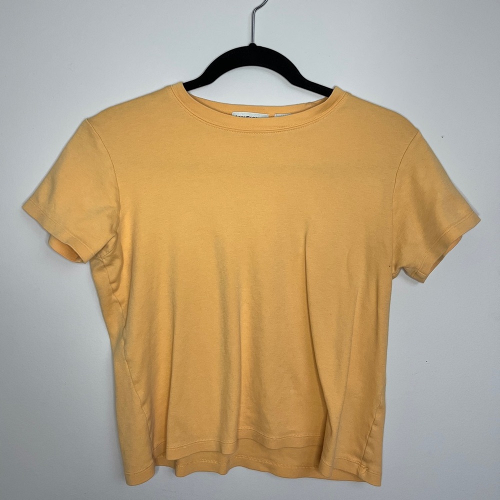 Ann Taylor Orange Blank T-shirt 100% Cotton